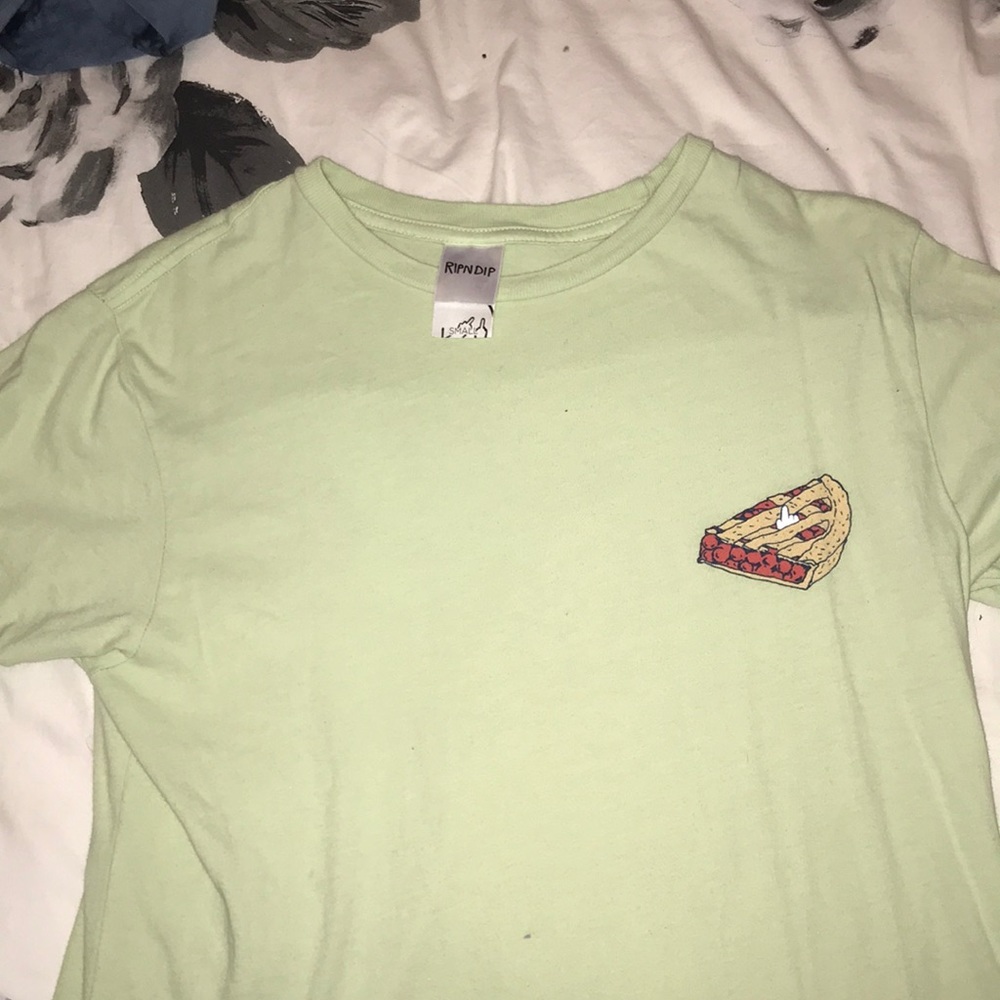 Lime green Ripndip cat shirt